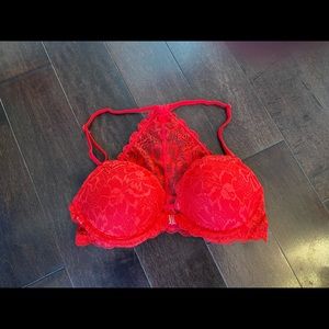 Red lace Victoria’s Secret PINK bra - 34C